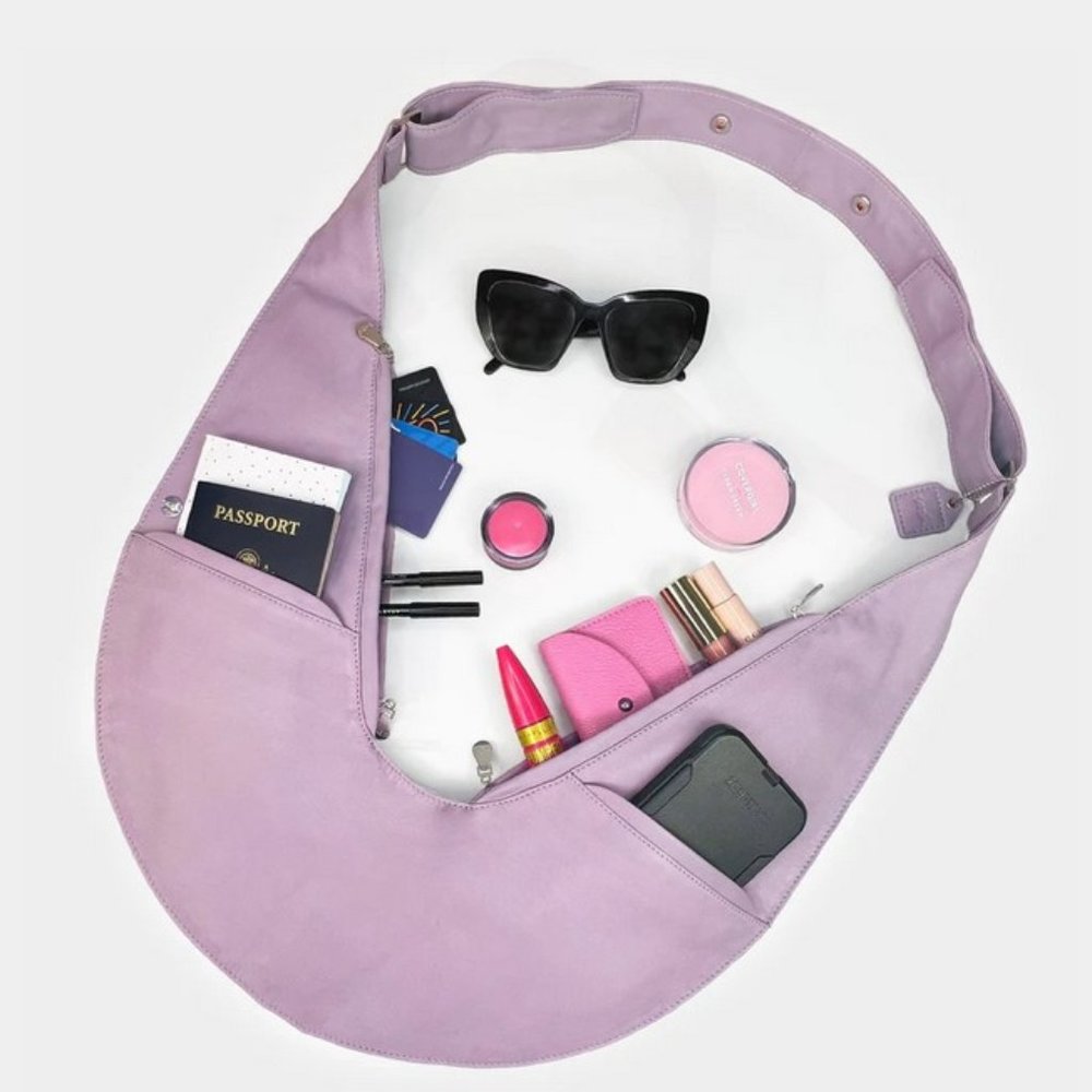 genuine leather Sash Bag crossbody organizer bag purse NWOT